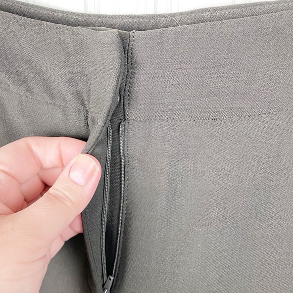 Giorgio Armani Women's Wide Leg Wool Trousers Size 40 Minimalist Y2K Borgo 21 - Picture 4 of 6